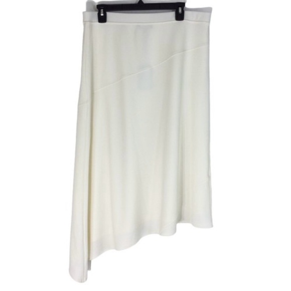 Dkny Dresses & Skirts - DKNY Cream Asymmetrical Midi Skirt